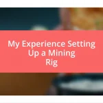 My Experience Setting Up a Mining Rig